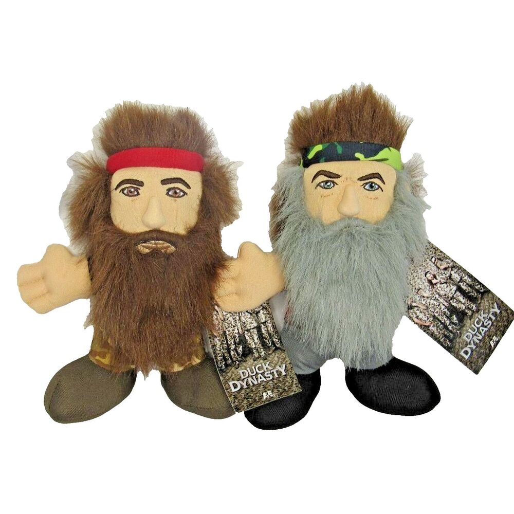 Duck Dynasty 2013 A&E Stuffed Animal Plush Toys Willie Phil Tags Attached TV